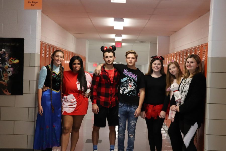 Ms. Bleyers class enjoys dressing up for Disney Day on Wednesday.