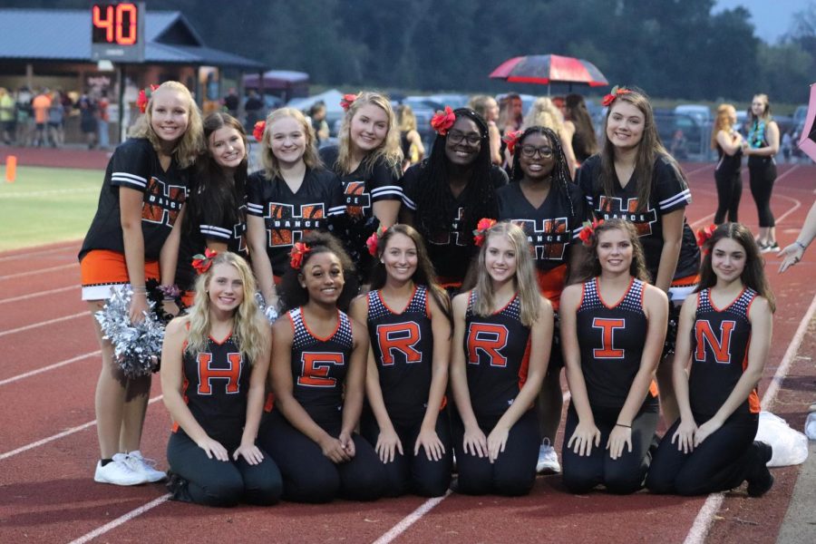 The Tigerettes pose for a picture at the first home football game on September 20th.