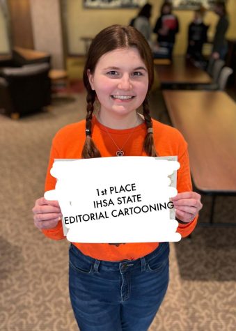 Rylie Patrick wins IHSA State in Editorial Cartooning