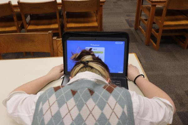 Students will use their fully charged school Chromebooks to take the SAT on the BlueBook App
