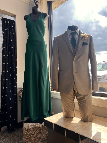 New prom trends means that boutiques such as the one pictured have to keep up with what students are interested in all year round. 
