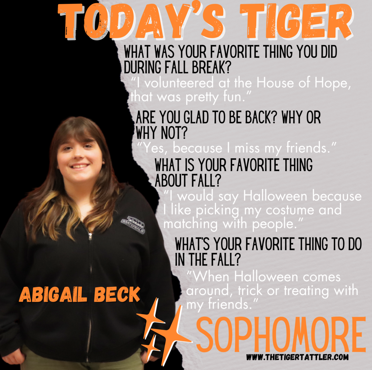 Today's Tiger: Sophomore