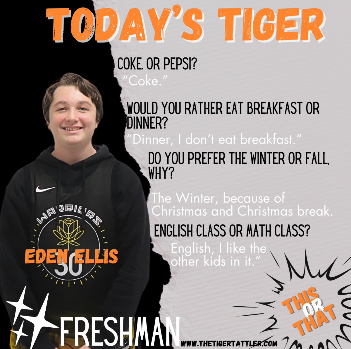 Today's Tiger: Freshman