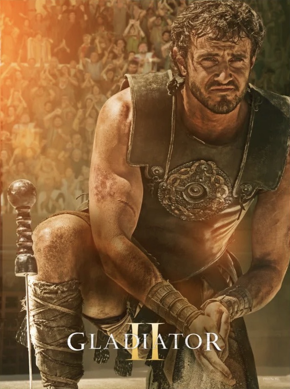 Paul Mescal on the poster for “Gladiator II”