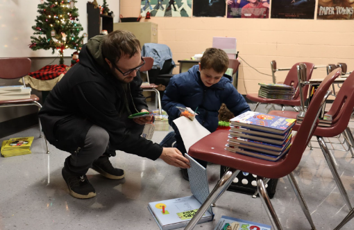 The favorite of the stations, the free book pick-up was a hit.
