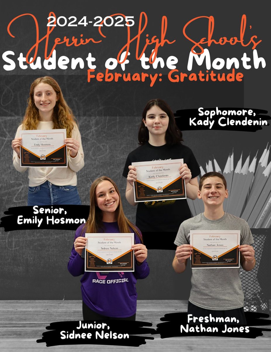 The students of the month for February are pictured. 