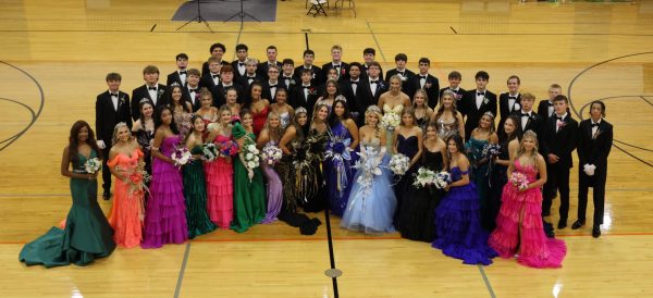 The Homecoming Court Members right before the start of the night's events on Thursday, September 25.