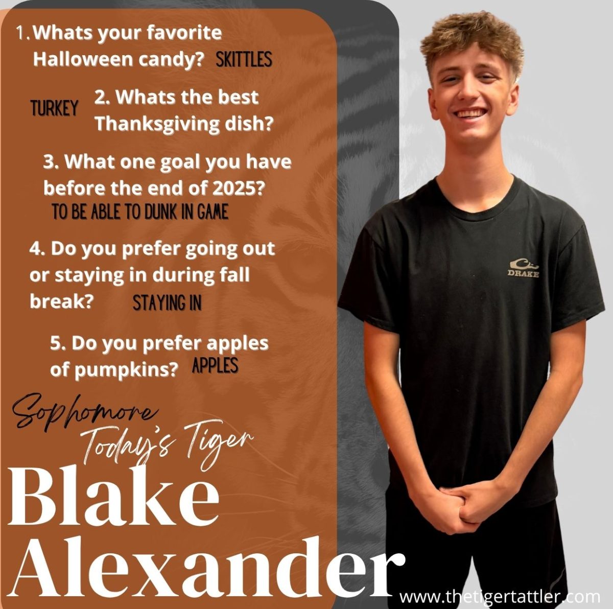Sophomore Today's Tiger