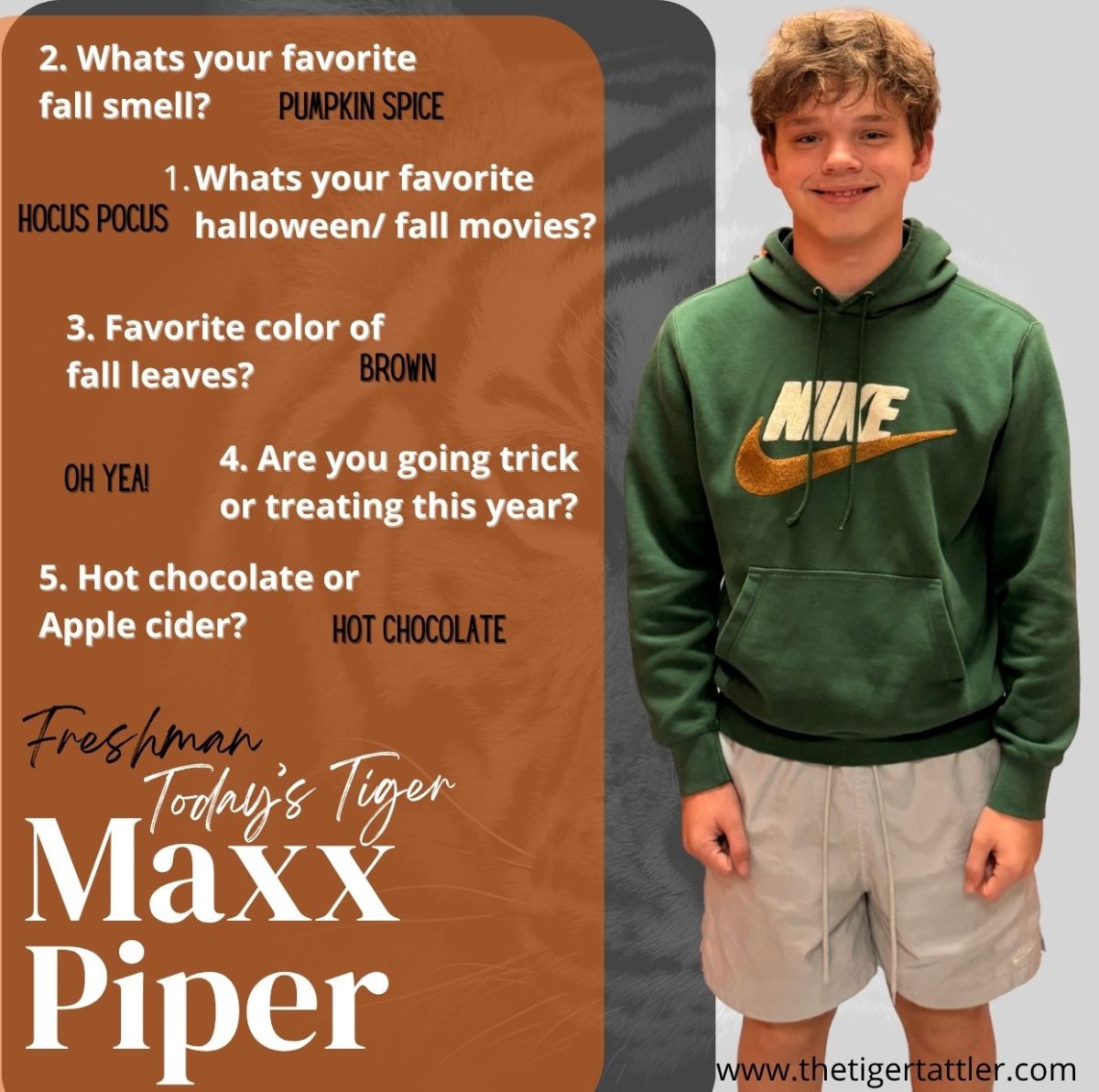 Freshman Today's Tiger 