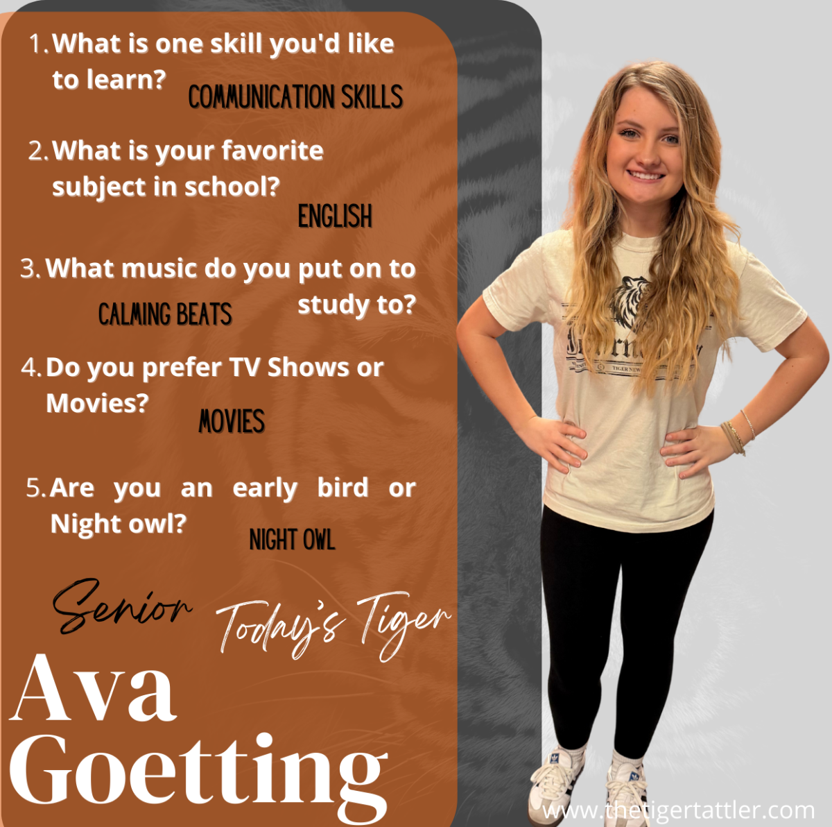 Today's Tiger: Ava Goetting 
