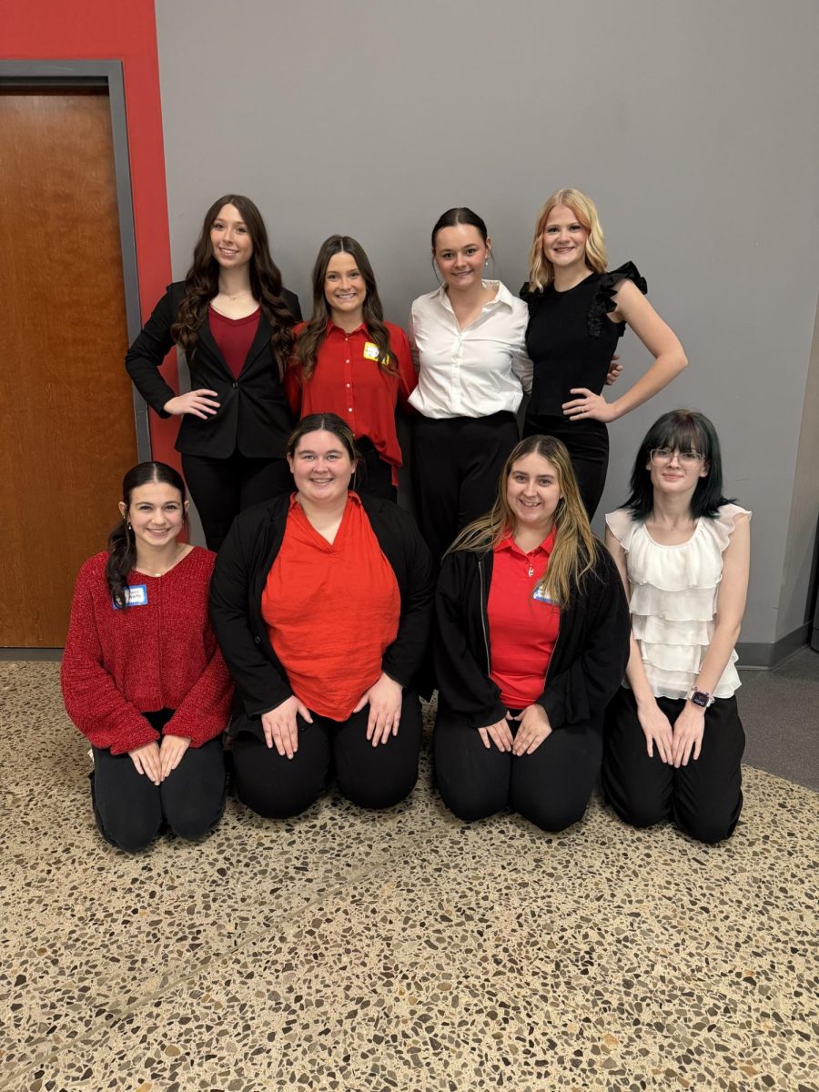 The HHS FCCLA members pose at the conference after they had all presented.