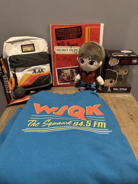 A variety of Stranger Things memorabilia