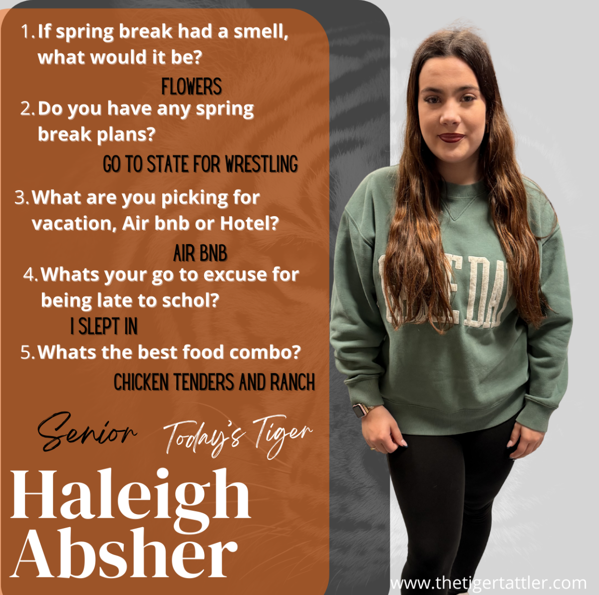 Today's Tiger- Senior Haleigh Absher