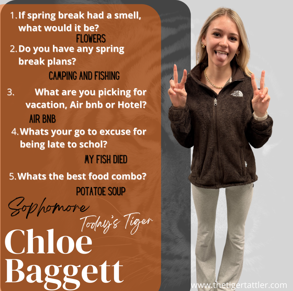 Today's Tiger- Sophomore Chloe Baggett